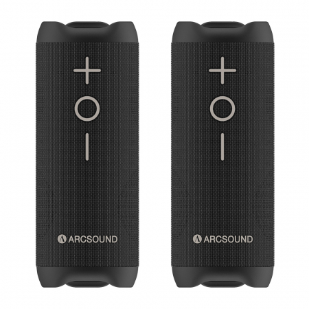 2-pack Arcsound EDGE Bluetooth-kaiuttimet, musta ryhmässä Kotihifi / Kaiuttimet / Bluetooth-högtalare @ BRL (SETEDGEX2)