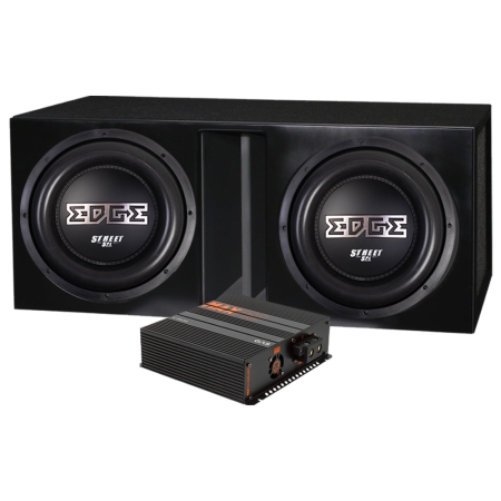 2-pack EDP122SPL-E3 portatussa kotelossa MAX PA1-3000.1DZ2:lla, 2x12 bassopaketti ryhmässä Pakettiratkaisut / Paketit autoon / Subwooferpaketit @ BRL (SETEDP122SPLE3PKT4)