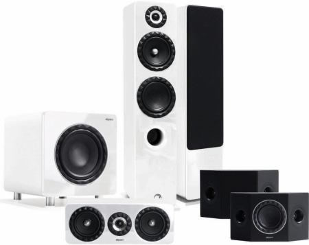 Elipson Prestige Facet PF14F högtalarpaket 5.1, vitt ryhmässä Pakettiratkaisut / Paketit kotiin / Kaiutinpaketit @ BRL Electronics (SETELIPF14FPKT11)