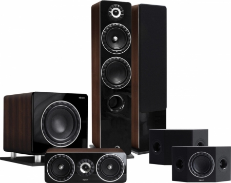 Elipson Prestige Facet PF14F högtalarpaket 5.1, valnöt ryhmässä Pakettiratkaisut / Paketit kotiin / Kaiutinpaketit @ BRL Electronics (SETELIPF14FPKT12)