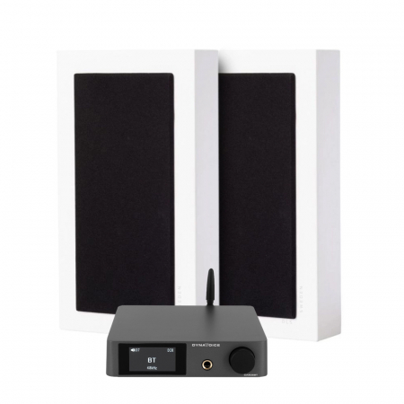 Dynavoice CA802BT & 2-pack DLS Flatbox Midi v2, stereopaket ryhmässä Pakettiratkaisut / Paketit kotiin / Stereopaketit @ BRL Electronics (SETFBMIDIPKT4)