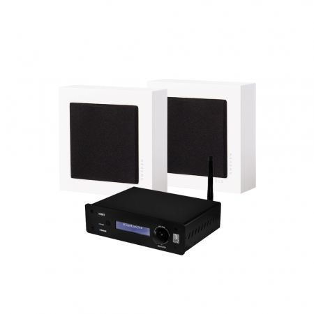 System One A50BT & 2-pack DLS Flatbox Slim Mini, stereopaket ryhmässä Pakettiratkaisut /  Paketit kotiin / Stereopaketit @ BRL Electronics (SETFBMINIPKT6)