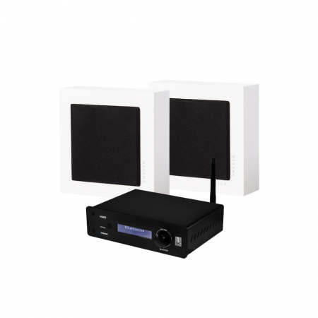 System One A50BT & 2-pakkaus DLS Flatbox Slim Mini, stereopaketti ryhmässä Pakettiratkaisut / Paketit kotiin / Stereopaketit @ BRL Electronics (SETFBMINIPKT6)