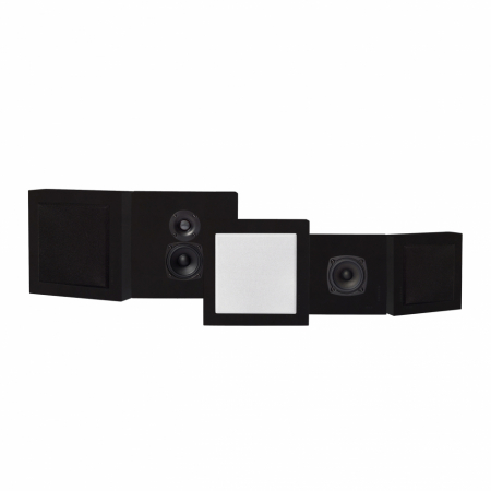 DLS Flatbox Mini On-Wall 5.0 högtalarpaket, svart ryhmässä Pakettiratkaisut /  Paketit kotiin / Kaiutinpaketit @ BRL Electronics (SETFBMINIPKT8)