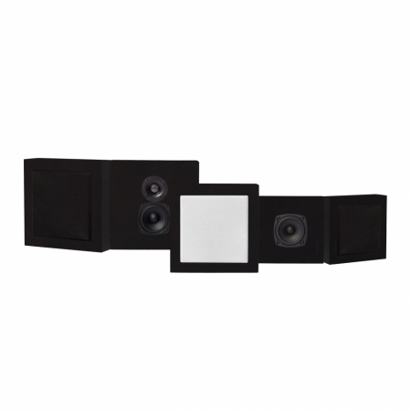 DLS Flatbox Mini On-Wall 5.0 kaiutinpaketti, musta ryhmässä Pakettiratkaisut / Paketit kotiin / Kaiutinpaketit @ BRL Electronics (SETFBMINIPKT8)