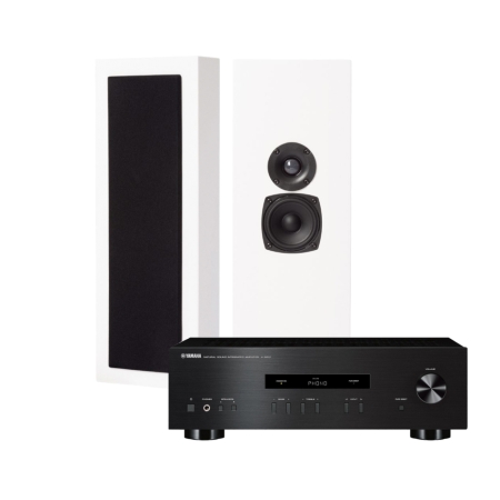 DLS Flatbox Slim Large stereopaketti Yamaha A-S201 II:n kanssa ryhmässä Pakettiratkaisut / Paketit kotiin / Stereopaketit @ BRL (SETFBSLIMLARGEPKT2)