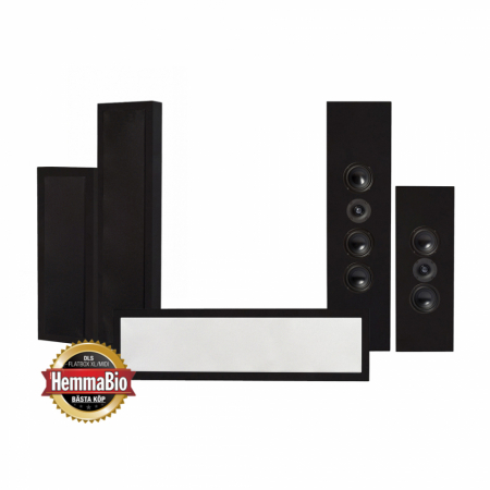 DLS Flatbox XXL On-Wall 5.0 kaiutinpaketti, musta ryhmässä Pakettiratkaisut / Paketit kotiin / Kaiutinpaketit @ BRL Electronics (SETFBXXLPKT7)