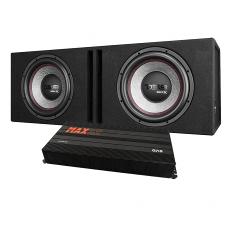 DS18 GEN-X212LD ja GAS MAX A2-1500.1DL, bassopaketti ryhmässä Pakettiratkaisut / Paketit autoon / Subwooferpaketit @ BRL Electronics (SETGENX212LDPKT1)