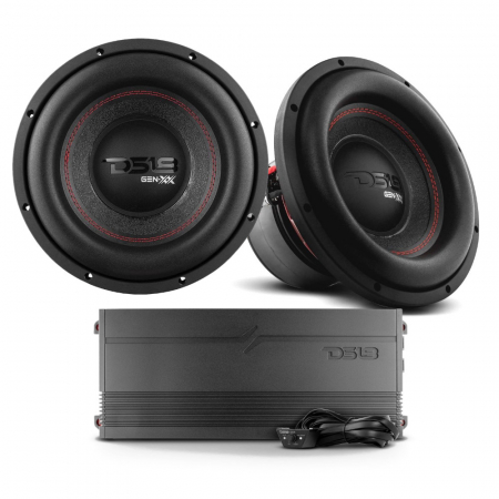 2-pack DS18 GEN-XX10.4DHE G3600.1D:llä, bassopaketti ryhmässä Pakettiratkaisut / Paketit autoon / Subwooferpaketit @ BRL Electronics (SETGENXX104DHEPKT1)
