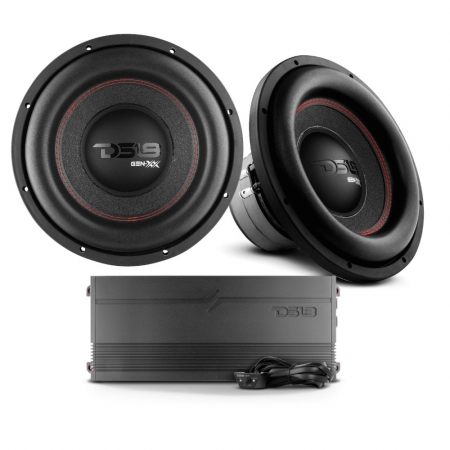 2-pack DS18 GEN-XX12.4DHE G3600.1D:llä, bassopaketti ryhmässä Pakettiratkaisut / Paketit autoon / Subwooferpaketit @ BRL Electronics (SETGENXX124DHEPKT1)
