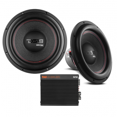 2-pack DS18 GEN-XX15.4DHE & GAS MAD A2-1200.1DFL, baspaket ryhmässä Pakettiratkaisut / Paketit autoon / Subwooferpaketit @ BRL Electronics (SETGENXX154DHEPKT2)