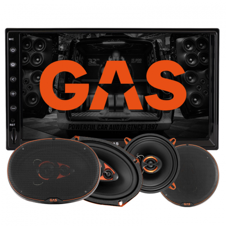GAS GMV651 & GAS ALPHA-högtalare ryhmässä Pakettiratkaisut / Paketit autoon / Autostereopaketit @ BRL Electronics (SETGMV651PKT3)