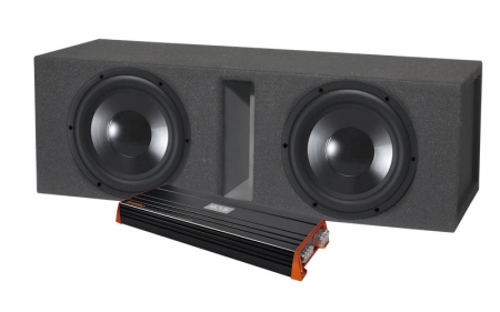 GAS PRO 2000.1 med 2 st Dayton Audio RSS265HO-4 & GAS GV-låda ryhmässä Pakettiratkaisut / Paketit autoon / Subwooferpaketit @ BRL Electronics (SETGV210PKT2)