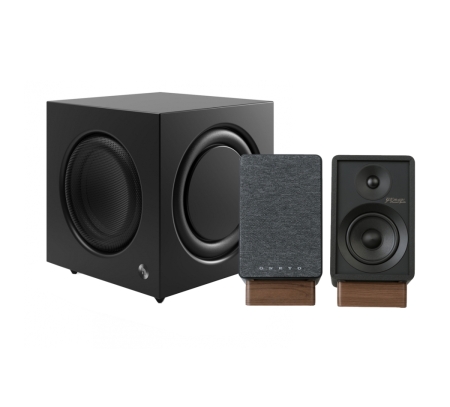 Onkyo GX-30ARC ja Audio Pro SW-10 aktiivinen 2.1 kaiutinpaketti, musta ryhmässä Pakettiratkaisut / Paketit kotiin / Stereopaketit @ BRL (SETGX30ARCPKT1)