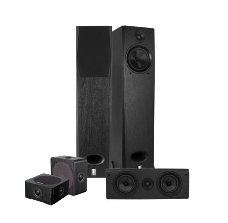 System One H16B Around-5:llä ja keskikaiuttimella, 5.0 kaiutinpaketti ryhmässä Pakettiratkaisut / Paketit kotiin / Kaiutinpaketit @ BRL (SETH16BPKT14)