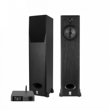 Dynavoice CA802BT & System One H16B stereopaket, svart ryhmässä Pakettiratkaisut / Paketit kotiin / Stereopaketit @ BRL Electronics (SETH16BPKT4)