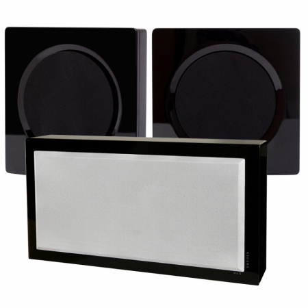 DLS Flatbox D-One & Flatsub Stereo One 2.1, On-Wall pianosvart ryhmässä Pakettiratkaisut /  Paketit kotiin / Kaiutinpaketit @ BRL Electronics (SETHDONEBPKT2)