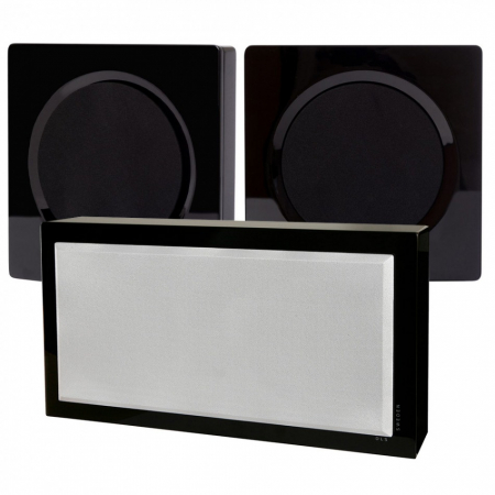 DLS Flatbox D-One & Flatsub Stereo One 2.1, Seinälle pianomusta ryhmässä Pakettiratkaisut / Paketit kotiin / Kaiutinpaketit @ BRL Electronics (SETHDONEBPKT2)