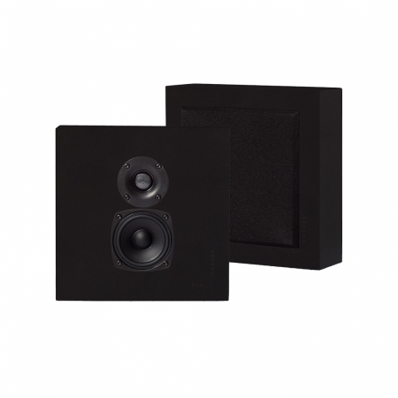 2-pakkaus DLS Flatbox Mini seinälle asennettavat kaiuttimet, matta musta ryhmässä Kotihifi / Kaiuttimet / Seinäkaiuttimet @ BRL Electronics (SETHFB24249SBX2)
