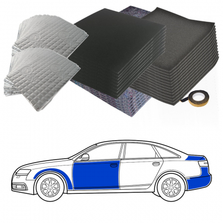 Ljudisolering till Sedan, Level 2 ryhmässä Autohifi / Mikä sopii autooni / SAAB / 9-5 / 9-5 NG 2010-2012 / Muut 9-5 NG 2010-2012 @ BRL (SETISOLSEDANPKT9)