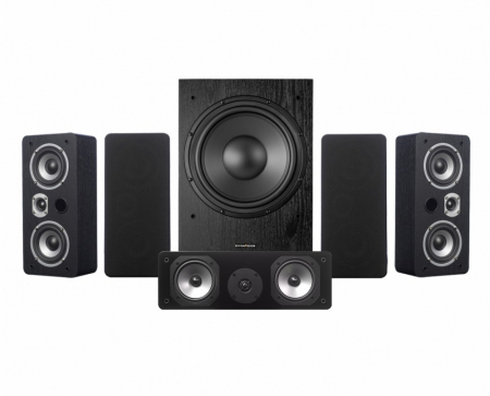 Dynavoice Magic LCR-4 EX v3 högtalarpaket 5.1 med MW10, svart ryhmässä Pakettiratkaisut / Paketit kotiin / Kaiutinpaketit @ BRL (SETLCR4PKT2)