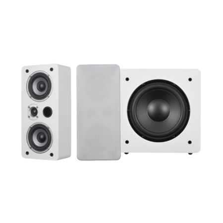 Dynavoice Magic LCR-4 Challenger Sub 8 2.1 kaiutinpaketti, valkoinen ryhmässä Pakettiratkaisut / Paketit kotiin / Kaiutinpaketit @ BRL (SETLCR4PKT6)