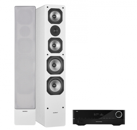 Dynavoice Challenger M-65 EX v4 Vita & Harman/Kardon HK3700 ryhmässä Pakettiratkaisut / Paketit kotiin / Stereopaketit / 2.0 stereopaketti @ BRL (SETM65PKT11)