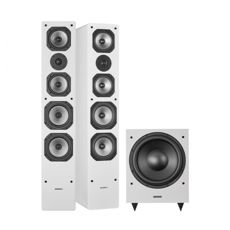 Dynavoice Challenger M-65 & Magic MW-12 vitt högtalarpaket, 2.1 ryhmässä Pakettiratkaisut / Paketit kotiin / Kaiutinpaketit @ BRL Electronics (SETM65PKT31)