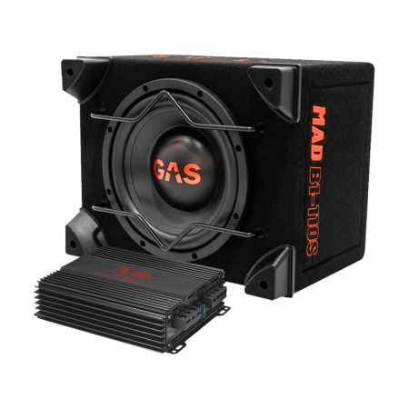 GAS MAD B1-110S RA500W:llä, 1x10 tuuman bassopaketti ryhmässä Pakettiratkaisut / Paketit autoon / Subwooferpaketit osoitteessa BRL (SETMADB1110SPKT1)