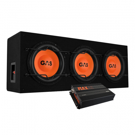 GAS MAD B1-310 & MAX A2-800.1D, bassopaketti ryhmässä Pakettiratkaisut / Paketit autoon / Subwooferpaketit @ BRL Electronics (SETMADB1310PKT1)