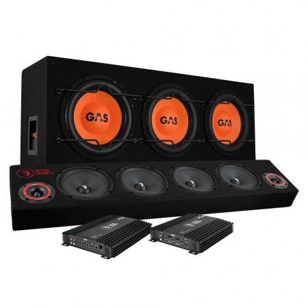 GAS MAD B1-310 peruspaketti & Play SPL64 raggarilauta loppuvahvistimella ryhmässä Pakettiratkaisut / Paketit autoon / Raggarpaket @ BRL Electronics (SETMADB1310PKT4)