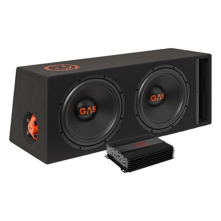 GAS MAD B2-212V Bass Habit RA2000W:n kanssa, bassopaketti ryhmässä Pakettiratkaisut / Paketit autoon / Subwooferpaketit @ BRL (SETMADB2212VPKT6)