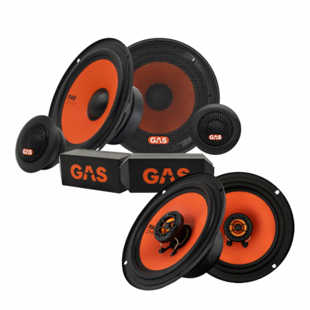 GAS MAD K1/X1, etu- ja takakaiuttimet ryhmässä Pakettiratkaisut / Paketit autoon / Kaiutinpaketit @ BRL Electronics (SETMADK1PKT1)