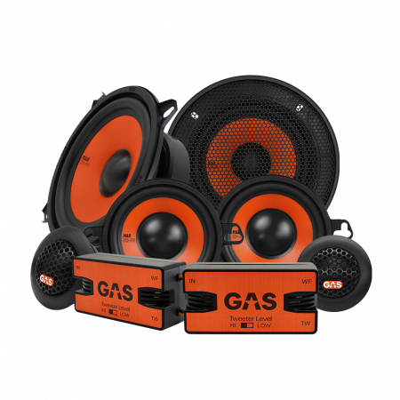 GAS MAD K2-54 & MAD M2-34, 3-vägs 5.25 tums kitsystem ryhmässä Autohifi / Kaiuttimet / Pakkausjärjestelmä @ BRL Electronics (SETMADK254PKT1)