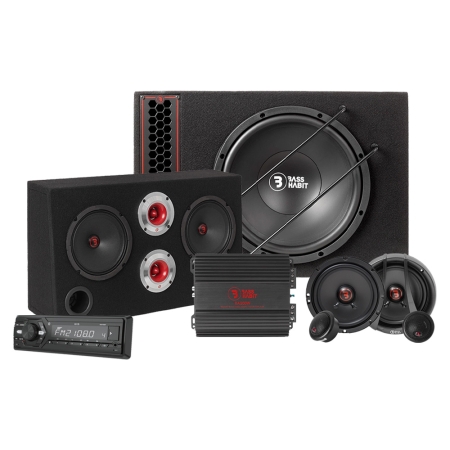 Bass Habit PL112A M100-BT kokonaispaketti ryhmässä Pakettiratkaisut / Paketit autoon / Täyspaketit @ BRL (SETMADM100BTPKT6)