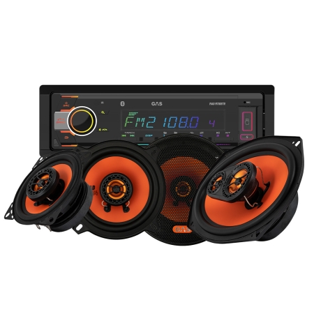 GAS MAD M110-BTR MAD X1-kaiuttimilla, autostereopaketti ryhmässä Pakettiratkaisut / Paketit autoon / Autostereopaketit @ BRL (SETMADM110BTRPKT3)