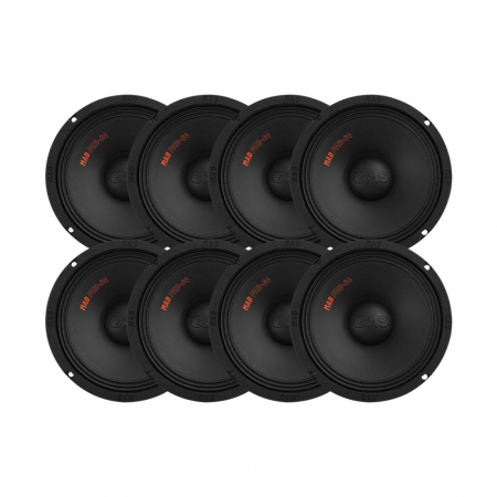8-pakkaus GAS MAD PM2-64, mahtava 6.5 tuuman keskiäänikohotin ryhmässä Pakettiratkaisut / Paketit autoon / SPL-sarja @ BRL Electronics (SETMADPM264X8)