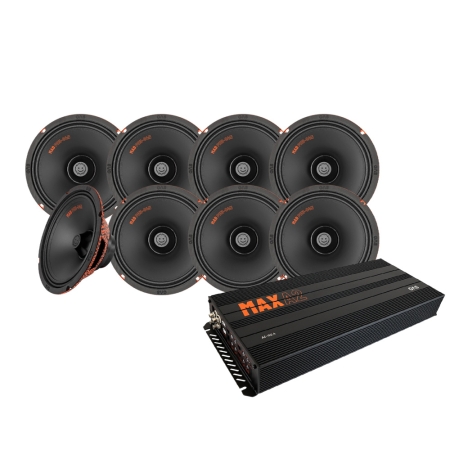 8-pack GAS MAD PM3-84N MAX A2-150.4:n kanssa, SPL-paketti ryhmässä Pakettiratkaisut / Paketit autoon / SPL-sarja osoitteessa BRL (SETMADPM384NPKT1)