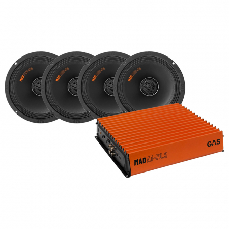 4-pakkaus KAASU MAD PX2-64 & MAD A1-70.2 SPL-paketti, keskikokoinen ryhmässä Pakettiratkaisut / Paketit autoon / SPL-sarja @ BRL Electronics (SETMADPX264PKT1)