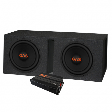 GAS MAD S2-8D2 2x8 tum i GV-låda & MAX A2-800.1D, baspaket ryhmässä Pakettiratkaisut / Paketit autoon / Subwooferpaketit @ BRL (SETMADS28D2PKT3)