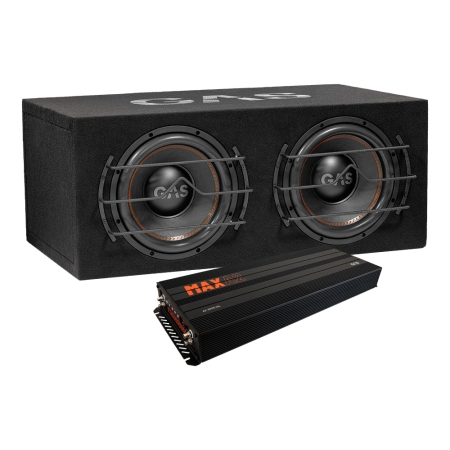 GAS MAX B1-212 A2-2500.1DL:llä, bassopaketti ryhmässä Pakettiratkaisut / Paketit autoon / Subwooferpaketit @ BRL (SETMAXB1212PKT2)