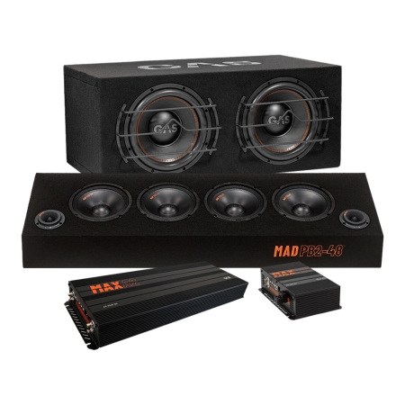GAS MAX B1-212 raggaripaketti MAD PB2-48:n ja vahvistimen kanssa ryhmässä Uutuudet @ BRL (SETMAXB1212PKT4)
