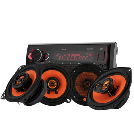 GAS MAX M140-BTX & GAS MAD X1-kaiuttimet, autostereopaketti ryhmässä Pakettiratkaisut / Paketit autoon / Autostereopaketit @ BRL Electronics (SETMAXM140X1)