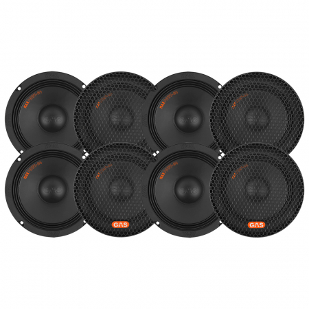 8-pakkaus GAS MAX PMW1-64, 6.5 tuuman basso/keskibasso ryhmässä Autohifi / Kaiuttimet / Midbasso / Midbas ALE @ BRL Electronics (SETMAXPMW164X8)