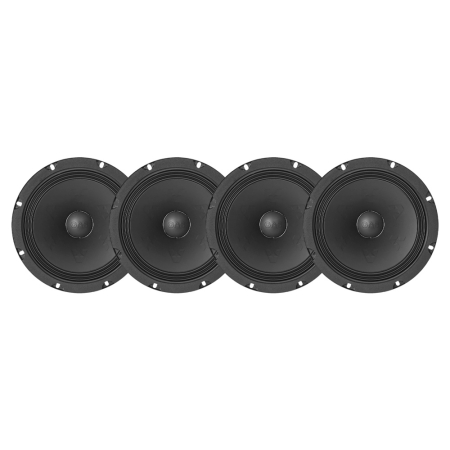 4-pack GAS MAX PMW1-84N, 8 tuuman neo-midbasit ryhmässä Pakettiratkaisut / Paketit autoon / SPL-sarja @ BRL (SETMAXPMW184NX4)