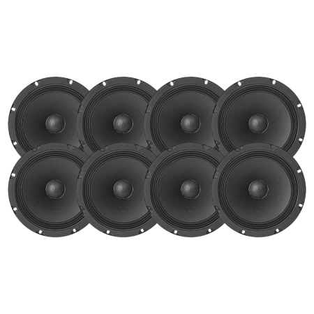8-pack GAS MAX PMW1-84N, 8 tuuman neo-midbassot ryhmässä Pakettiratkaisut / Paketit autoon / SPL-sarja @ BRL (SETMAXPMW184NX8)