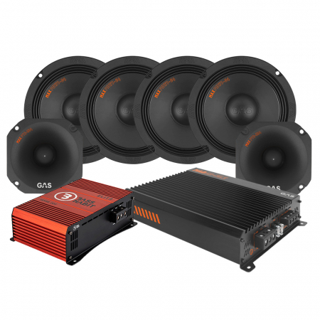 4-pakkaus GAS MAX PMW1-64 SPL-paketti askelilla, keskikoko ryhmässä Pakettiratkaisut / Paketit autoon / SPL-sarja @ BRL Electronics (SETMAXPMWPKT1)