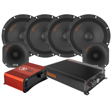 4-pakkaus GAS MAX PMW1-84 SPL-paketti askelilla, keskikoko ryhmässä Pakettiratkaisut / Paketit autoon / SPL-sarja @ BRL Electronics (SETMAXPMWPKT2)
