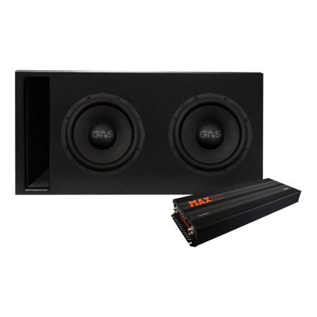 GAS MAX S1-12D1 2x12 tum i Competition-baslåda & MAX A2-2500.1DL, baspaket ryhmässä Pakettiratkaisut / Paketit autoon / Subwooferpaketit osoitteessa BRL (SETMAXS112D1PKT5)