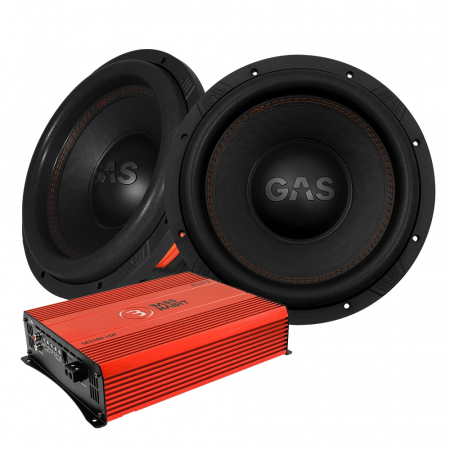 2-pakkaus GAS MAX S1-12D2 & SPL ELITE 5100.1DF, bassopaketti ryhmässä Pakettiratkaisut / Paketit autoon / Subwooferpaketit @ BRL Electronics (SETMAXS112D2PKT1)